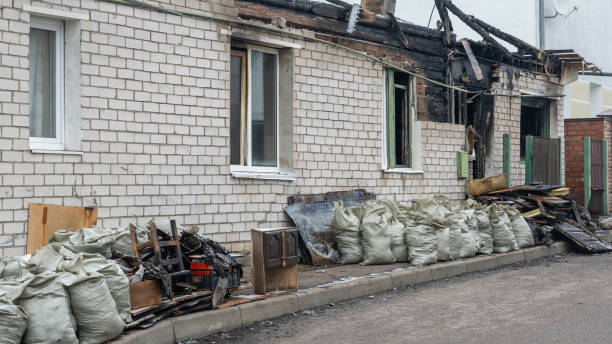Professional Fire Damage Repair technician working in Watkins, MN
